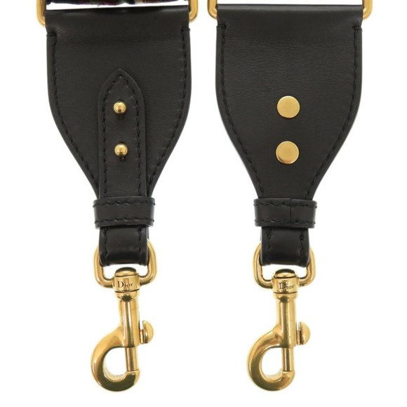 Christian Dior Medallion Shoulder Strap, Canvas/Leather, Red, 0490